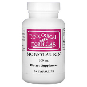 Ecological Formulas Monolaurin 600 mg 90 Capsules 696859034886