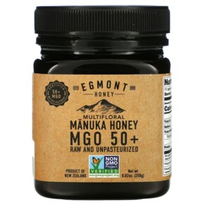 Egmont Honey Multifloral Manuka Honey Raw And Unpasteurized 50+ MGO 8.82 oz (250 g) 9421905765305