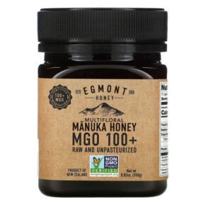 Egmont Honey Multifloral Manuka Honey Raw And Unpasteurized MGO 100+ 8.82 oz (250 g) 9421034911253