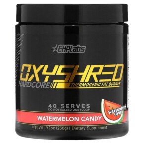 EHP Labs Oxyshred Hardcore Thermogenic Fat Burner Watermelon Candy 9.2 oz (260 g) 850006815180