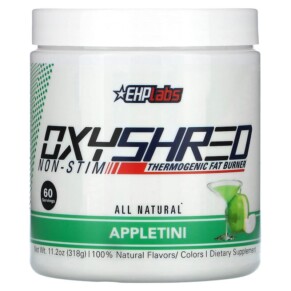 EHP Labs OxyShred Non-Stim Thermogenic Fat Burner Appletini 11.2 oz (318 g) 850006815470