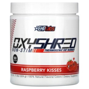 EHP Labs Oxyshred Non-Stim Thermogenic Fat Burner Raspberry Kisses 11.4 oz (324 g) 850006815739