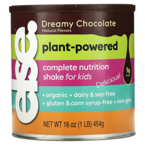 Else Plant Powered Complete Nutrition Shake For Kids Dreamy Chocolate 16 oz (454 g) 850016323026