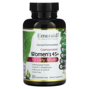 Emerald Laboratories CoEnzymated Women's 45+ 1-Daily Multi 30 Vegetable Caps 743650003389