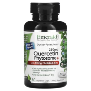 Emerald Laboratories Quercetin Phytosome+ 250 mg 60 Vegetable Caps 743650003662