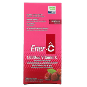 Ener-C Vitamin C Multivitamin Drink Mix Raspberry 30 Packets 9.8 oz (278.4 g) 873024001021