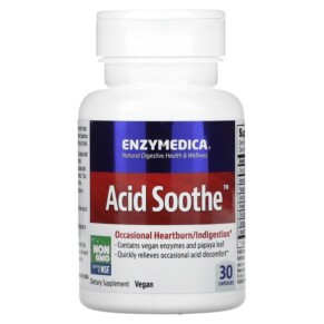 Enzymedica Acid Soothe 30 Capsules 670480981214