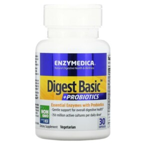 Enzymedica Digest Basic + Probiotics 30 Capsules 670480130506