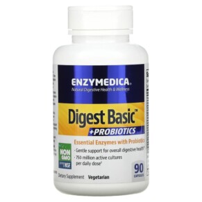 Enzymedica Digest Basic + Probiotics 90 Capsules 670480130513