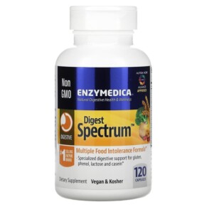 Enzymedica Digest Spectrum Complete Food Intolerance Formula 120 Capsules 670480291726