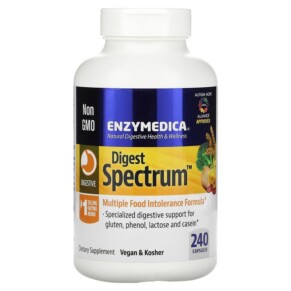 Enzymedica Digest Spectrum Complete Food Intolerance Formula 240 Capsules 670480291733