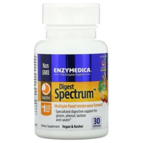 Enzymedica Digest Spectrum Complete Food Intolerance Formula 30 Capsules 670480291702