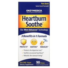 Enzymedica Heartburn Soothe Vanilla-Orange 90 Chews 670480100318