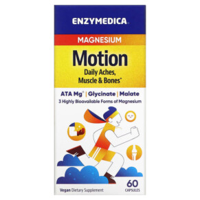 Enzymedica Magnesium Motion 60 Capsules 670480101254