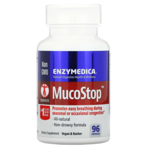 Enzymedica MucoStop 96 Capsules 670480241110