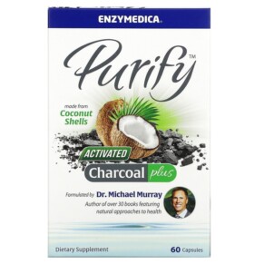Enzymedica Purify Activated Charcoal Plus 60 Capsules 670480100653
