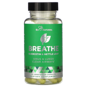 Eu Natural BREATHE Sinus & Lungs Respiratory Health 60 Vegetarian Capsules 855244008141