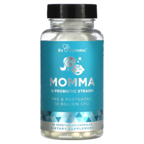 Eu Natural Momma 18 Probiotic Strains 14 Billion CFU 30 Vegetarian Capsules 855244008226