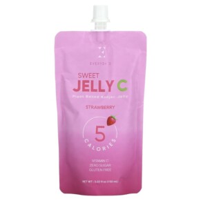 Everydaze Sweet Jelly C Plant Based Konjac Jelly Drink Strawberry 5.02 fl oz (150 ml) 8809432533924