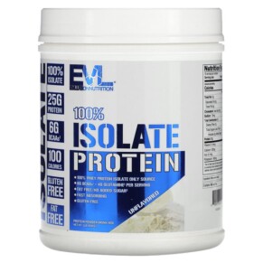 EVLution Nutrition 100% Isolate Protein Unflavored 1 lbs (454 g) 818901028487