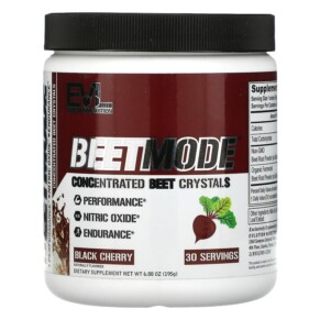 EVLution Nutrition BeetMode Concentrated Beet Crystals Black Cherry 6.88 oz (195 g) 818901022553