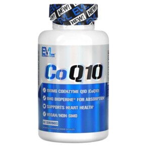 EVLution Nutrition CoQ10 100 mg 60 Veggie Capsules 818901027121