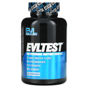 EVLution Nutrition EVLTest Testosterone Support Complex 120 Tablets 852687908922