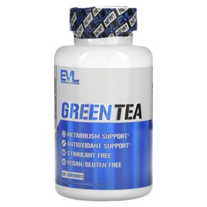 EVLution Nutrition Green Tea 60 Veggie Capsules 818901025233