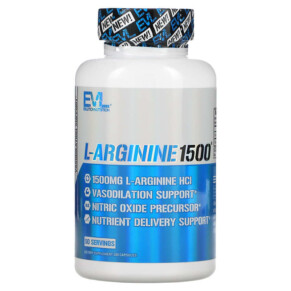EVLution Nutrition L-Arginine1500 100 Capsules 818901021679