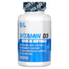 EVLution Nutrition Vitamin D3 5.000 IU 120 Softgels 818901023017