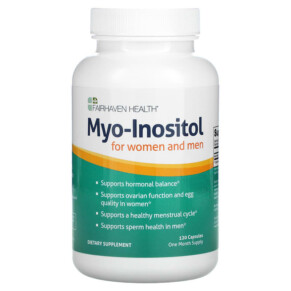 Fairhaven Health Myo-Inositol For Women and Men 120 Capsules 895749000752