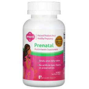 Fairhaven Health Peapod Prenatal Multivitamin Supplement 60 Tablets 895749000011