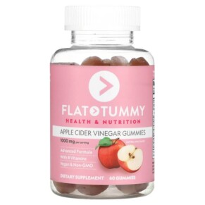 Flat Tummy Apple Cider Vinegar Gummies Natural Apple 1.000 mg 60 Gummies 811909032784