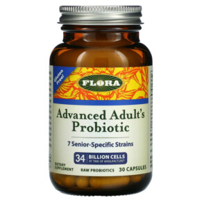 Flora Advanced Adult's Probiotic 34 Billion Cells 30 Capsules 061998619681