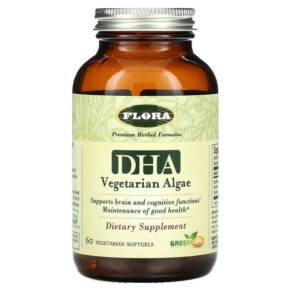 Flora DHA Vegetarian Algae 60 Vegetarian Softgels 061998614228