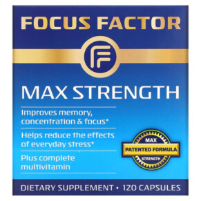 Focus Factor Max Strength 120 Capsules 811909033675