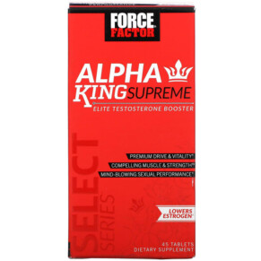 Force Factor Alpha King Supreme Elite Testosterone Booster 45 Tablets 818594014842