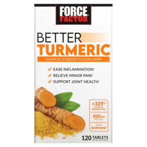 Force Factor Better Turmeric 120 Tablets 818594017355
