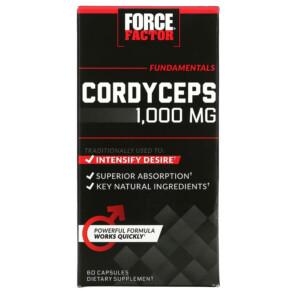 Force Factor Cordyceps 500 mg 60 Capsules 818594015238
