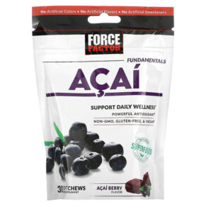 Force Factor Fundamentals Acai 30 Soft Chews 818594018642