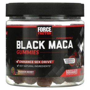 Force Factor Fundamentals Black Maca Passion Berry 60 Gummies 818594016945