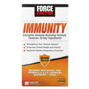 Force Factor Immunity 1.000 mg 90 Tablets 818594015160