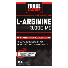 Force Factor L-Arginine 600 mg 150 Capsules 818594015252