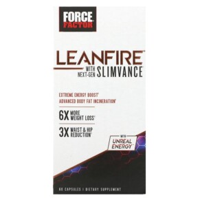 Force Factor LeanFire with Next-Gen Slimvance 60 Capsules 818594016983