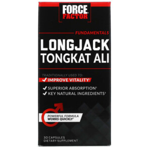 Force Factor Longjack Tongkat Ali 500 mg 30 Capsules 818594014903