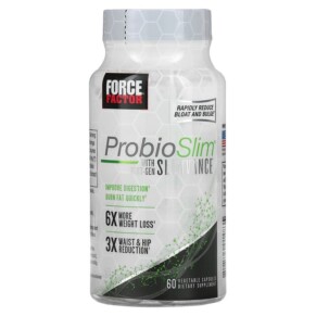 Force Factor ProbioSlim with Next-Gen Slimvance 60 Vegetable Capsules 818594014835