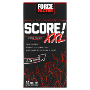 Force Factor SCORE! XXL Male Enhancement 30 Tablets 818594014804