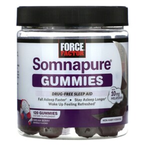 Force Factor Somnapure Gummies Melatonin Dream Berry 5 mg 120 Gummies 818594015207