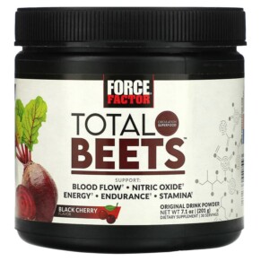 Force Factor Total Beets Original Drink Powder Black Cherry 7.1 oz (201 g) 818594018543
