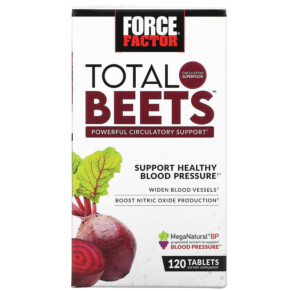 Force Factor Total Beets Powerful Circulation Support 120 Tablets 818594015474